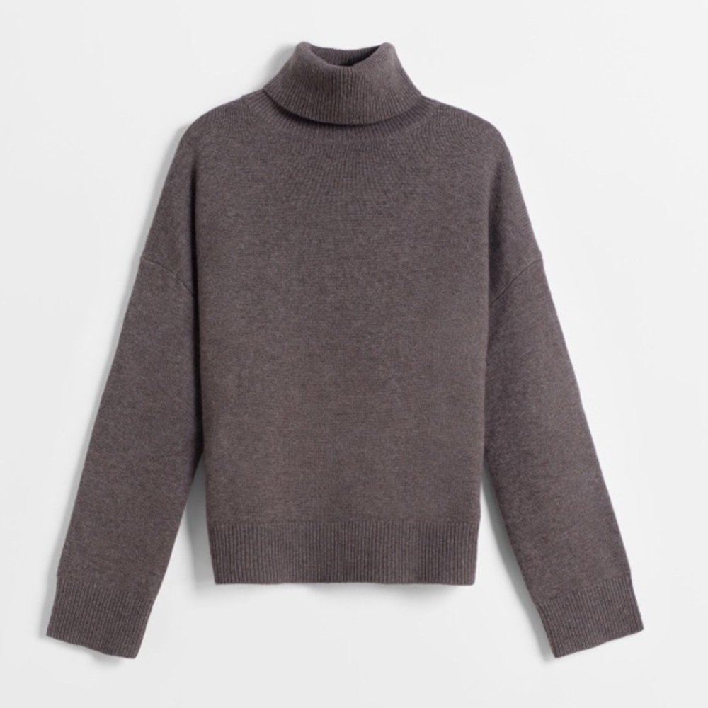 Co Boxy Turtleneck Sweater in Wool Cashmere - NWT